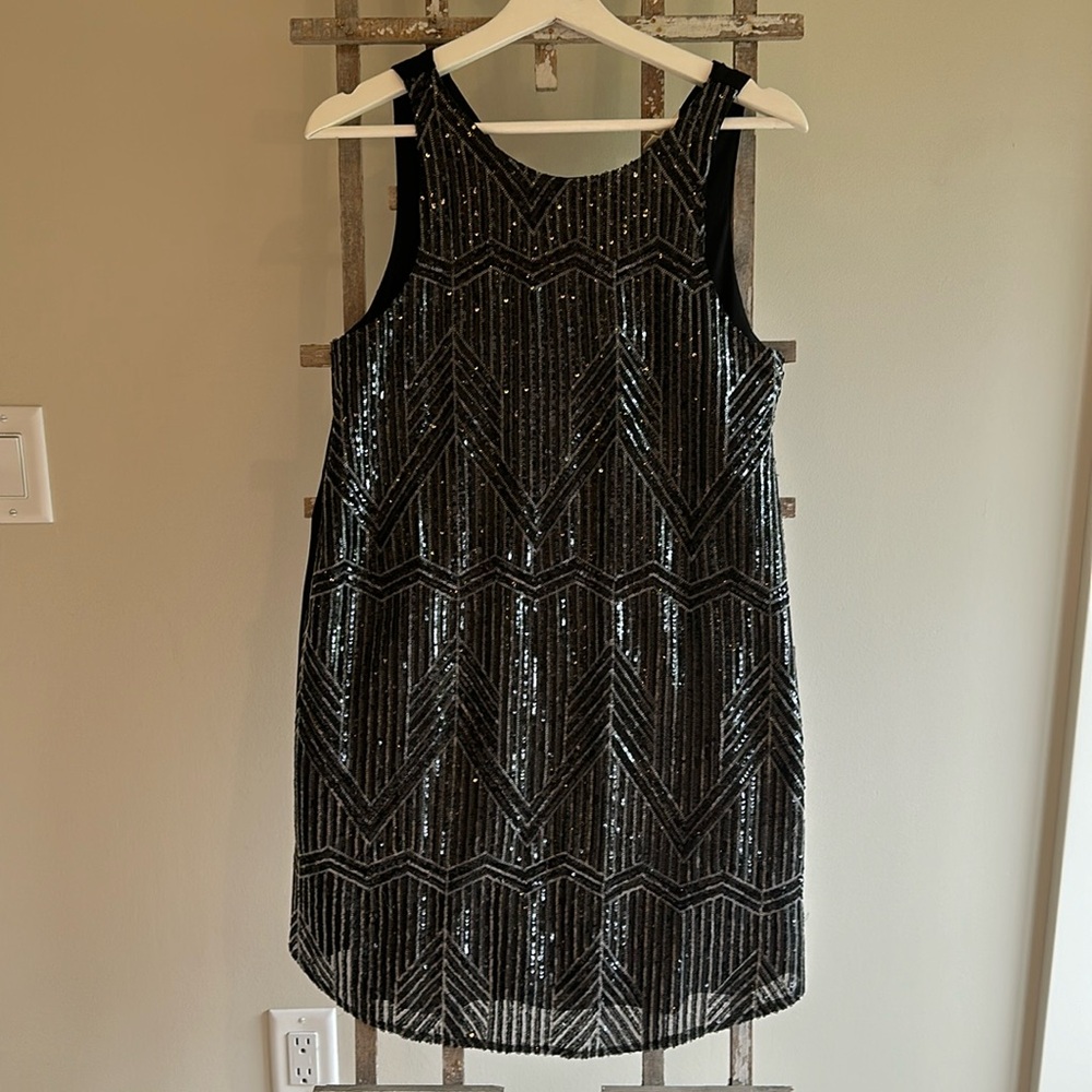 Flirty sequin A line dress